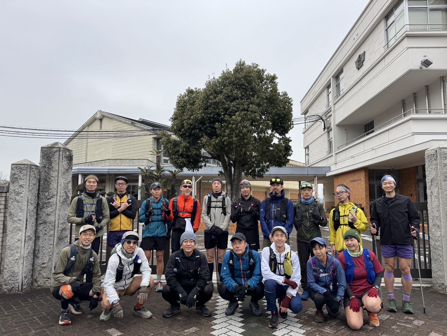 クマン100試走会 参加者の集合写真